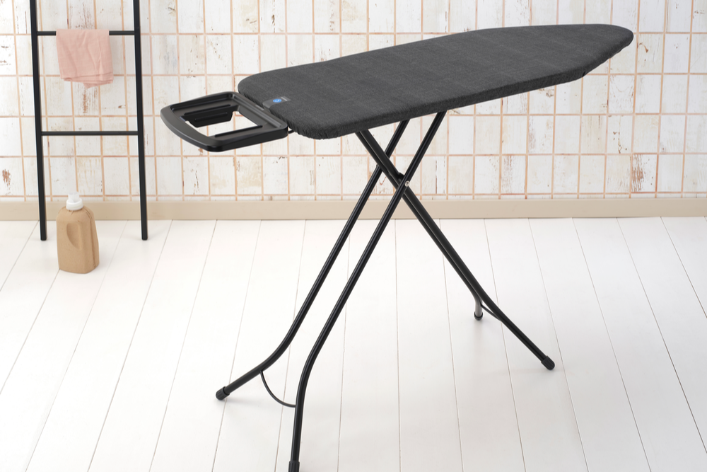 Strijkplank C, 124x45 cm, solide strijkerhouder - Denim Black