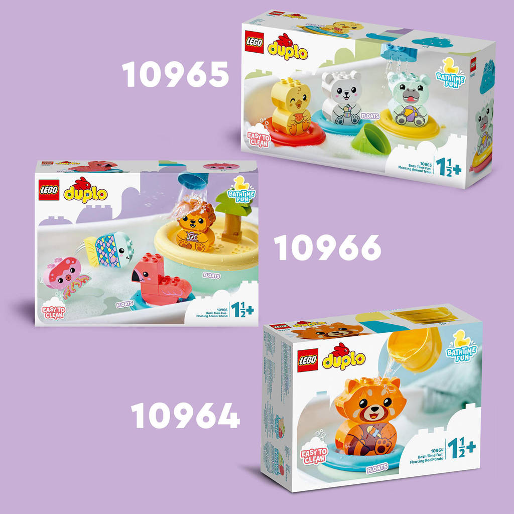 Super leuk badspeelgoed!Mijn eerste pret in bad: drijvende dieren trein 10965