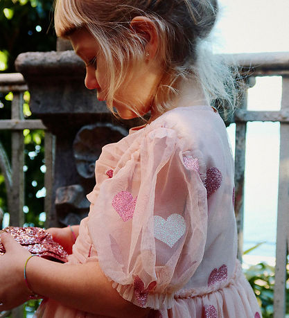 Konges Sløjd Kjole - Tulle - Heart Rose Glitter