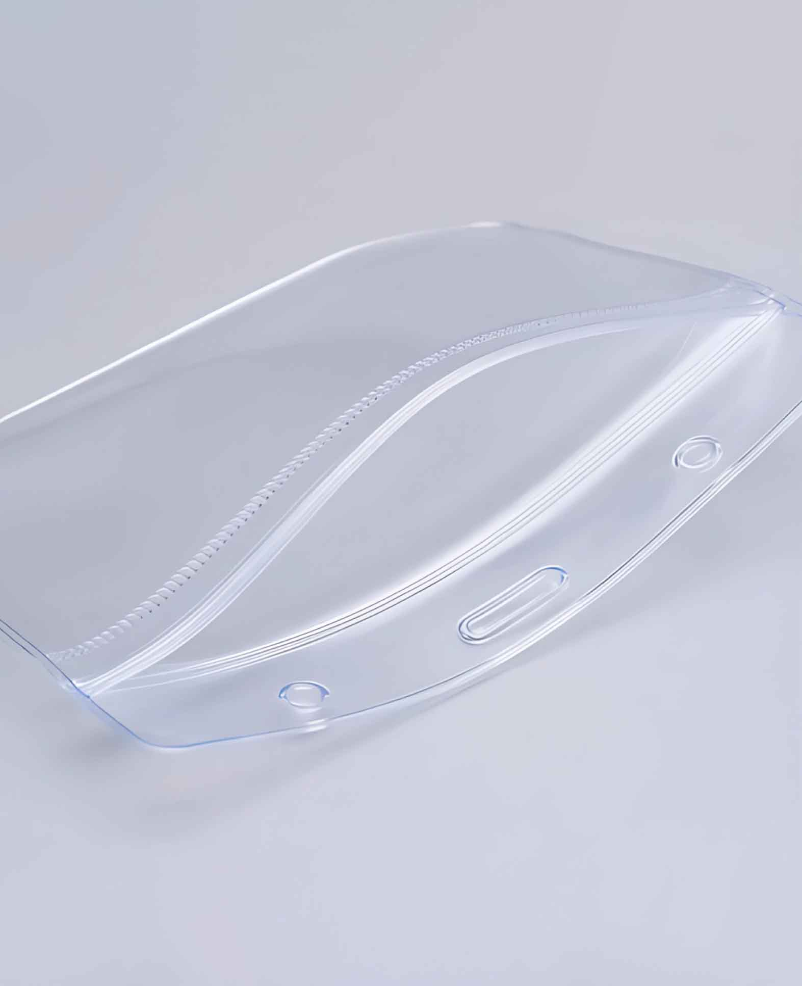 (10er Set) 110x80mm Namensschild Stecketui Schutzhülle verschliessbarer Ausweis Kartenhalter - Transparent
