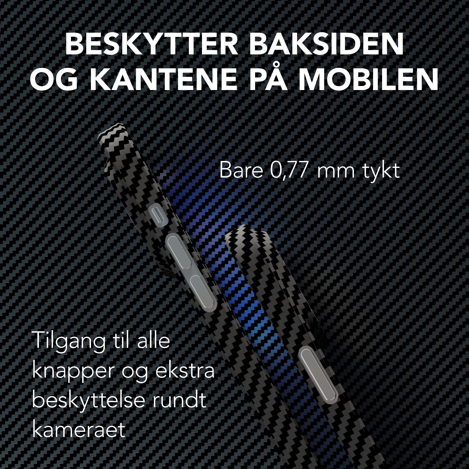 Linocell Premium Kevlar Robust deksel for iPhone 13 Pro Svart