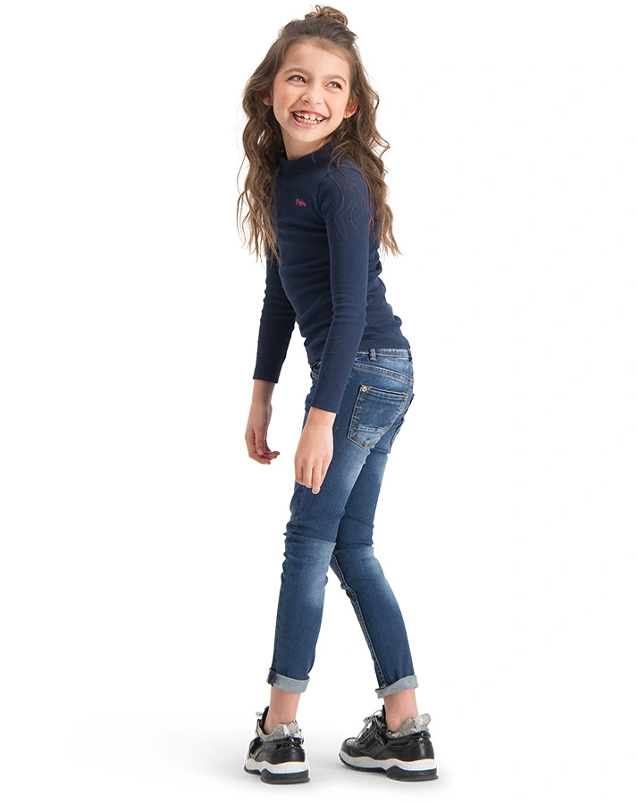Langarm-Shirt G-BASIC in dark blue