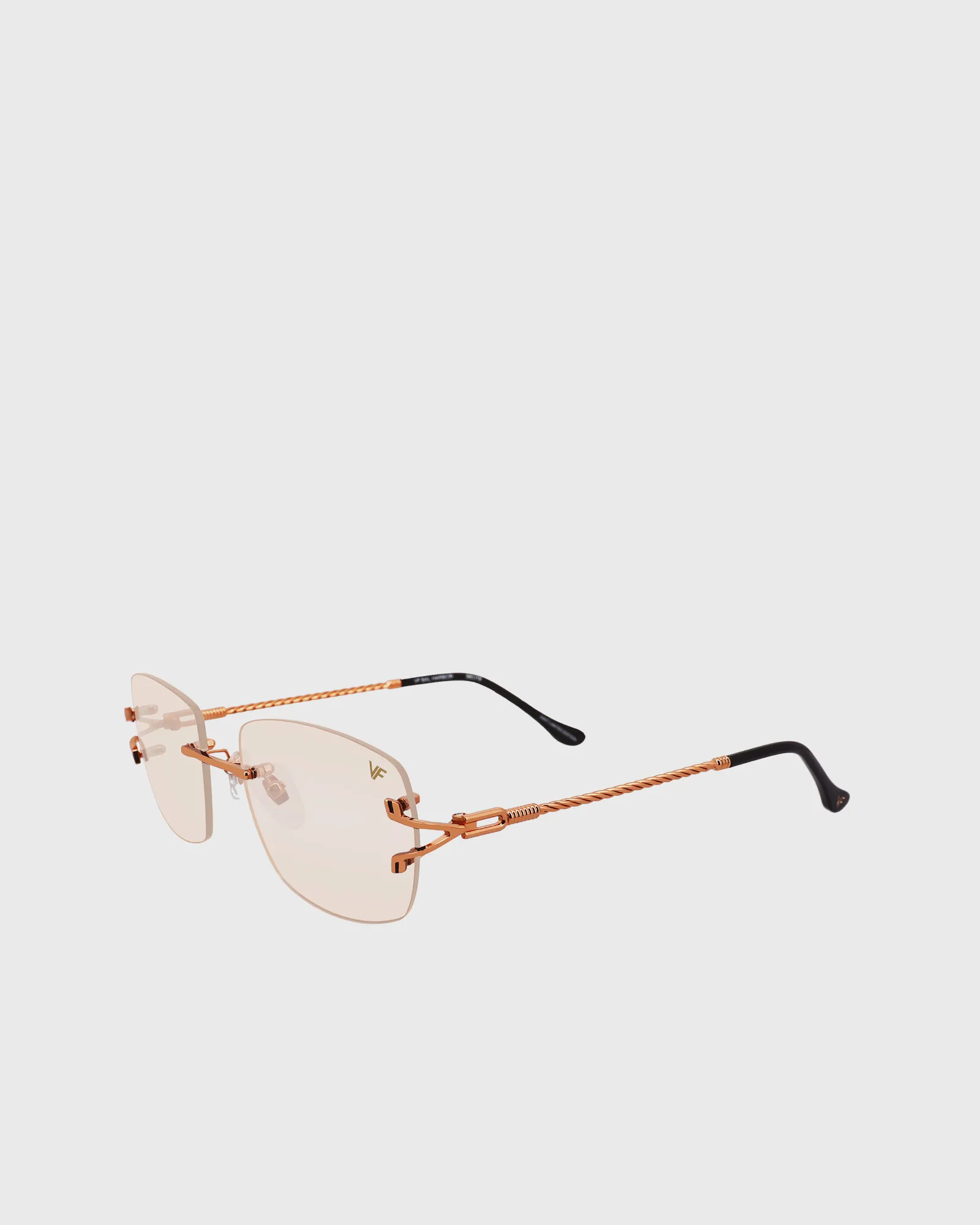 Vintage Frames Bal Harbour Drill Mount 24kt Rose Gold
