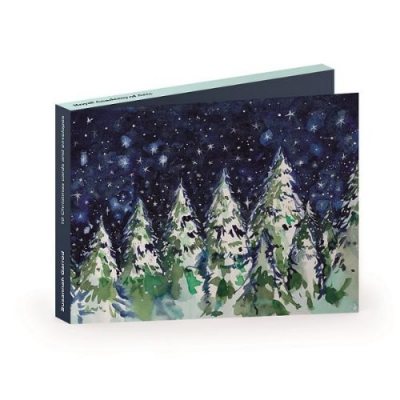 ra winter's night trees wallet x10