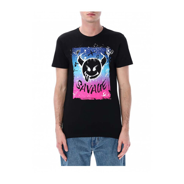 Fabio Quartararo - T-shirt Le Mans FQ20 Noir / Turquoise / Rose