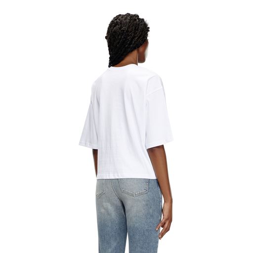 Diesel T-Buxt Crop T-shirt, Bright White, XL
