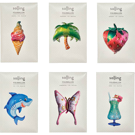 Salling folieballon sommer motiv - assorteret