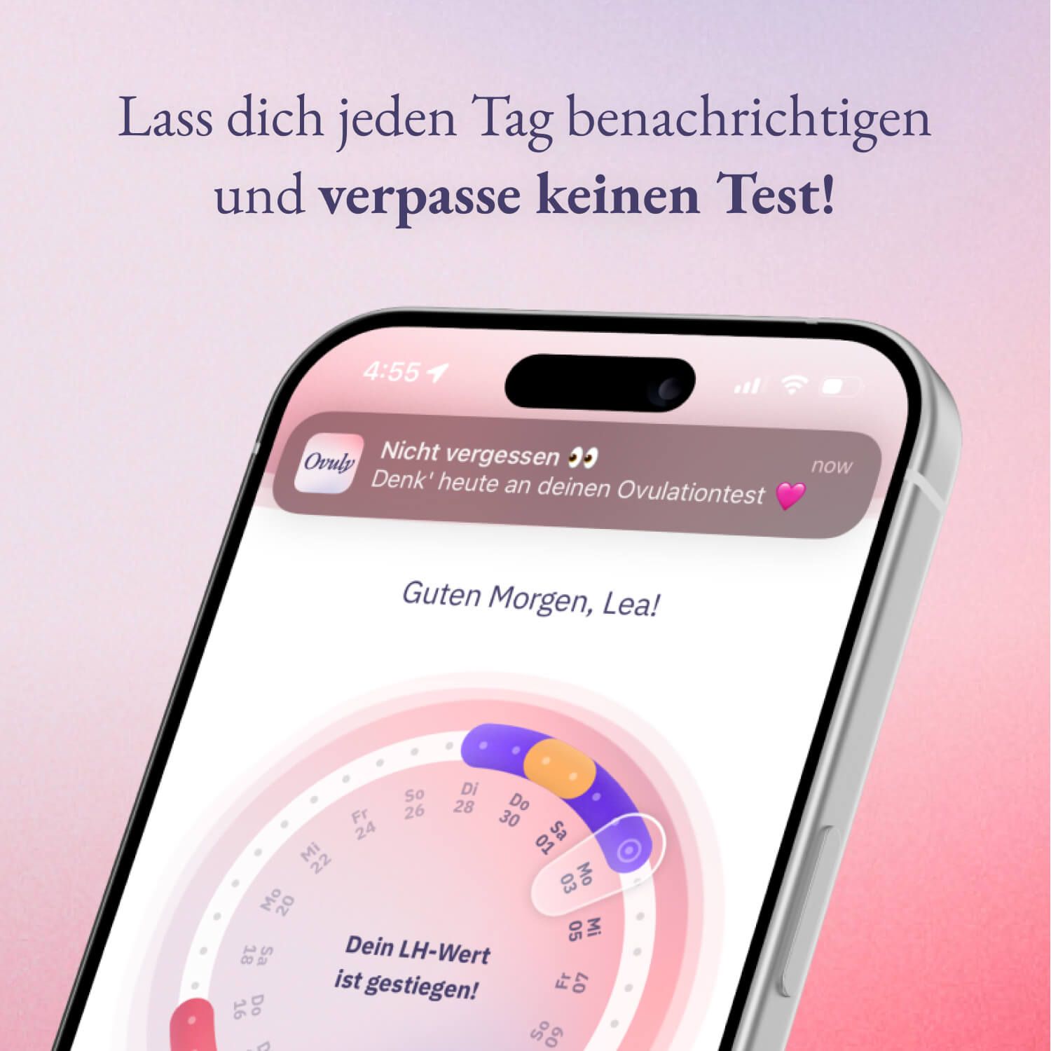 Ovuly - 50 Ovulationsteststreifen mit App