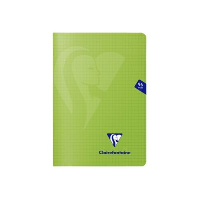 Clairefontaine Mimesys - Carnet polypro 15 x 21 cm - 96 pages - petits carreaux (5x5 mm) - disponible dans différentes couleurs