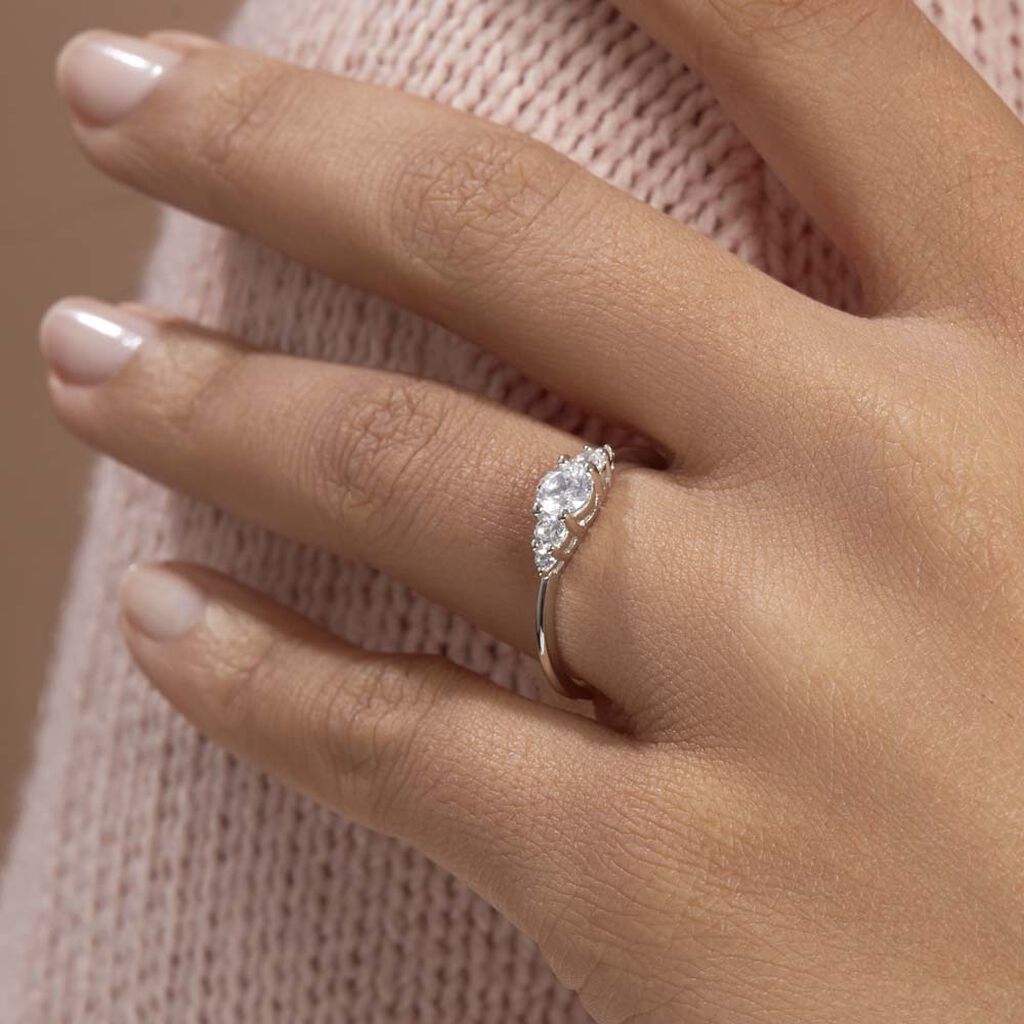 Bague Maiwen Argent Blanc Oxyde De Zirconium