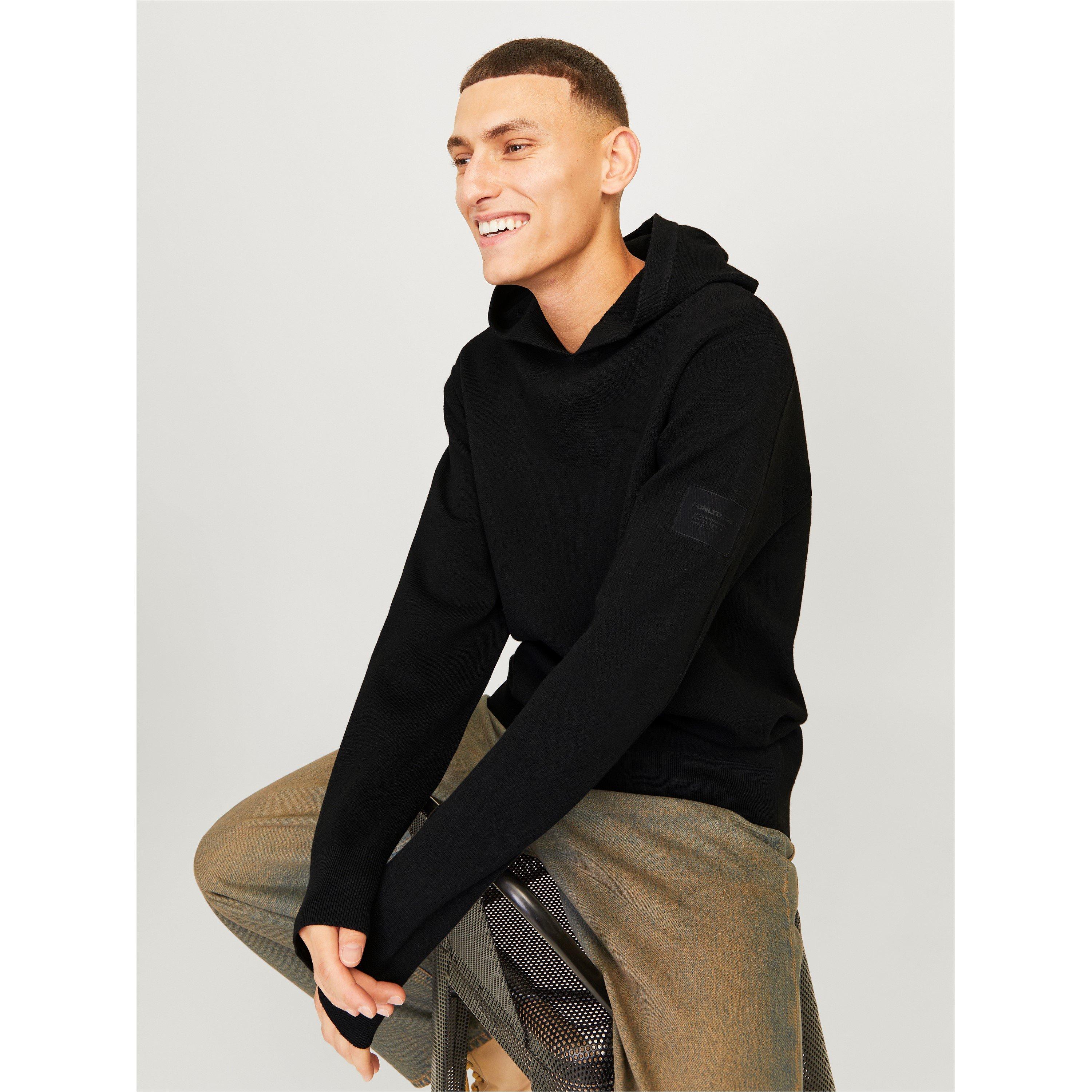 Jack and Jones J And J Knitted Hoodie Mens