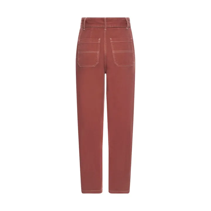 Alma Deia Jean Paper Bag en Coton Bio | Sienne