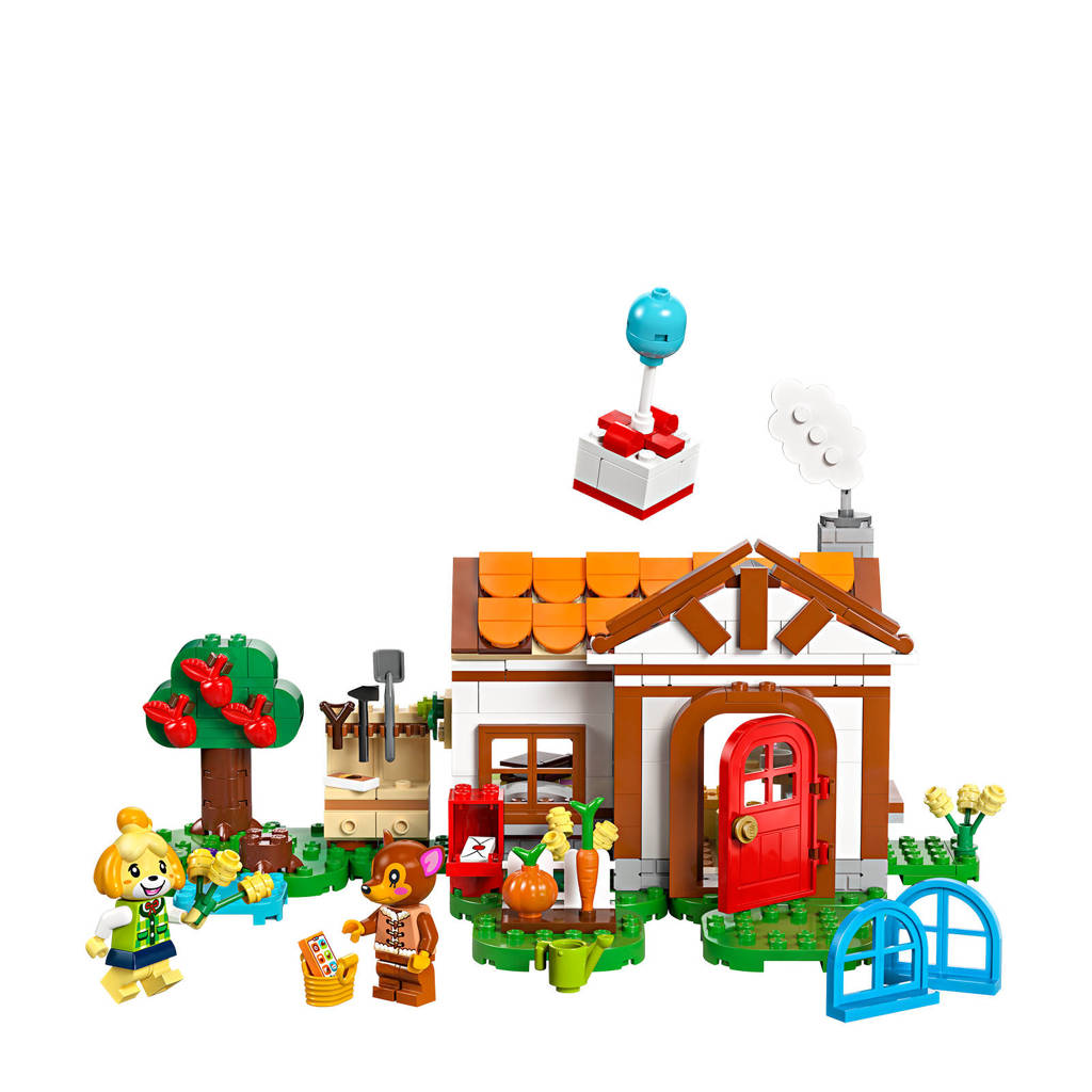 Mooie setIsabelle op visite Dieren Speelgoed uit de Game met Poppetjes 77049