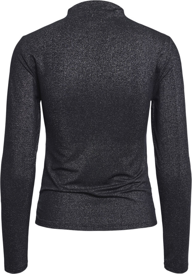 Pieces PCMONICA LS GLITTER RUCHING TOP NOO Striber/tern