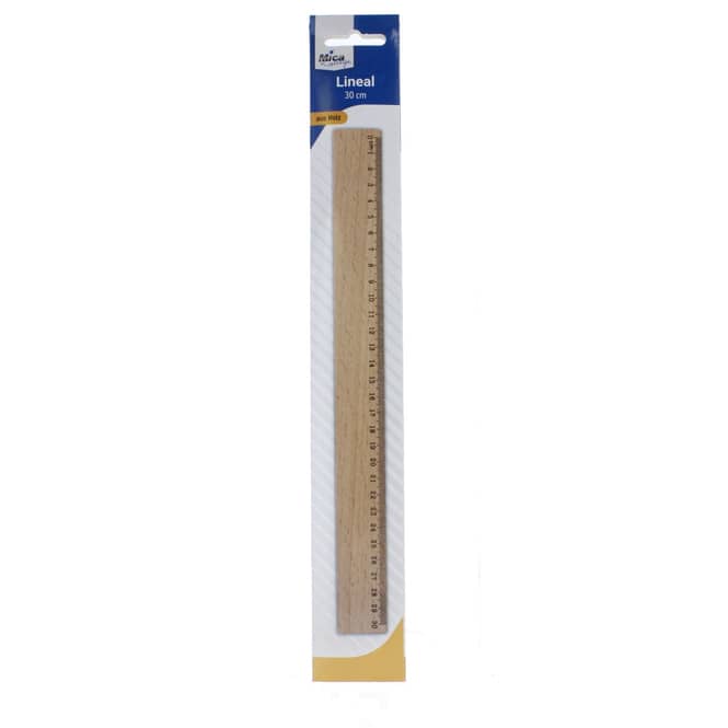 Lineal - 30 cm - aus Holz
