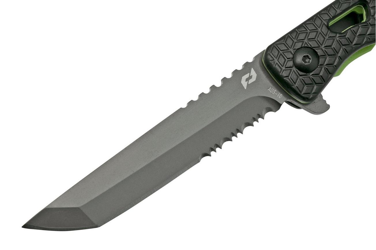 Schrade Inert CLR Tanto 1159302, zwart zakmes