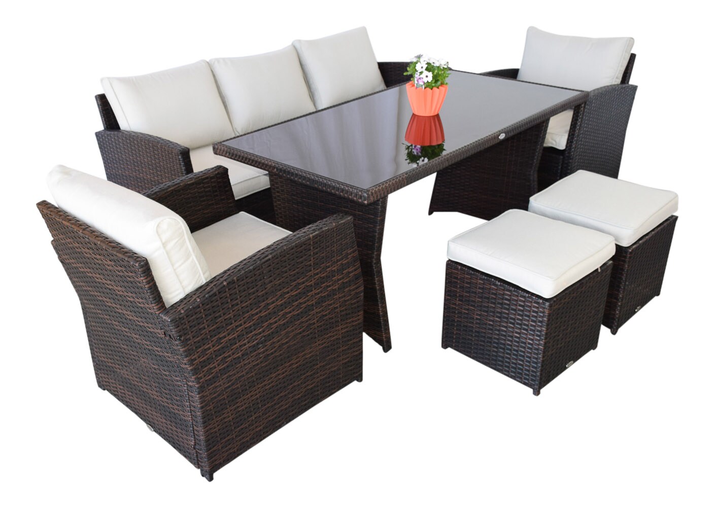 Jet-Line Garten Lounge möbel Havanna braun