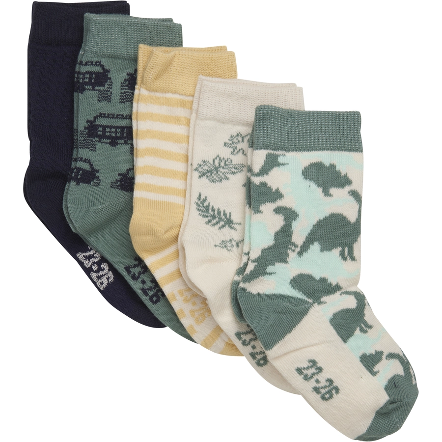 Minymo Socken 5er Pack Oil Blue