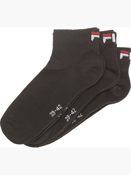 FILA 3 Pack Socken Schwarz