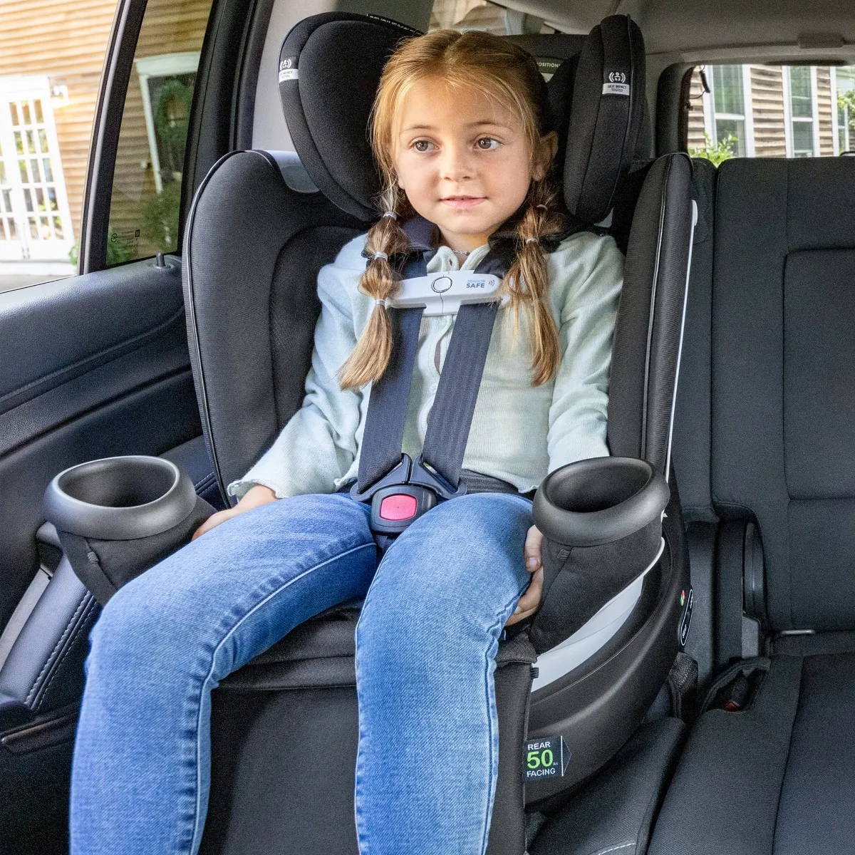 Evenflo Siège d'Auto 3-en-1 Gold Revolve360 Extend avec SensorSafe - Onyx Noir