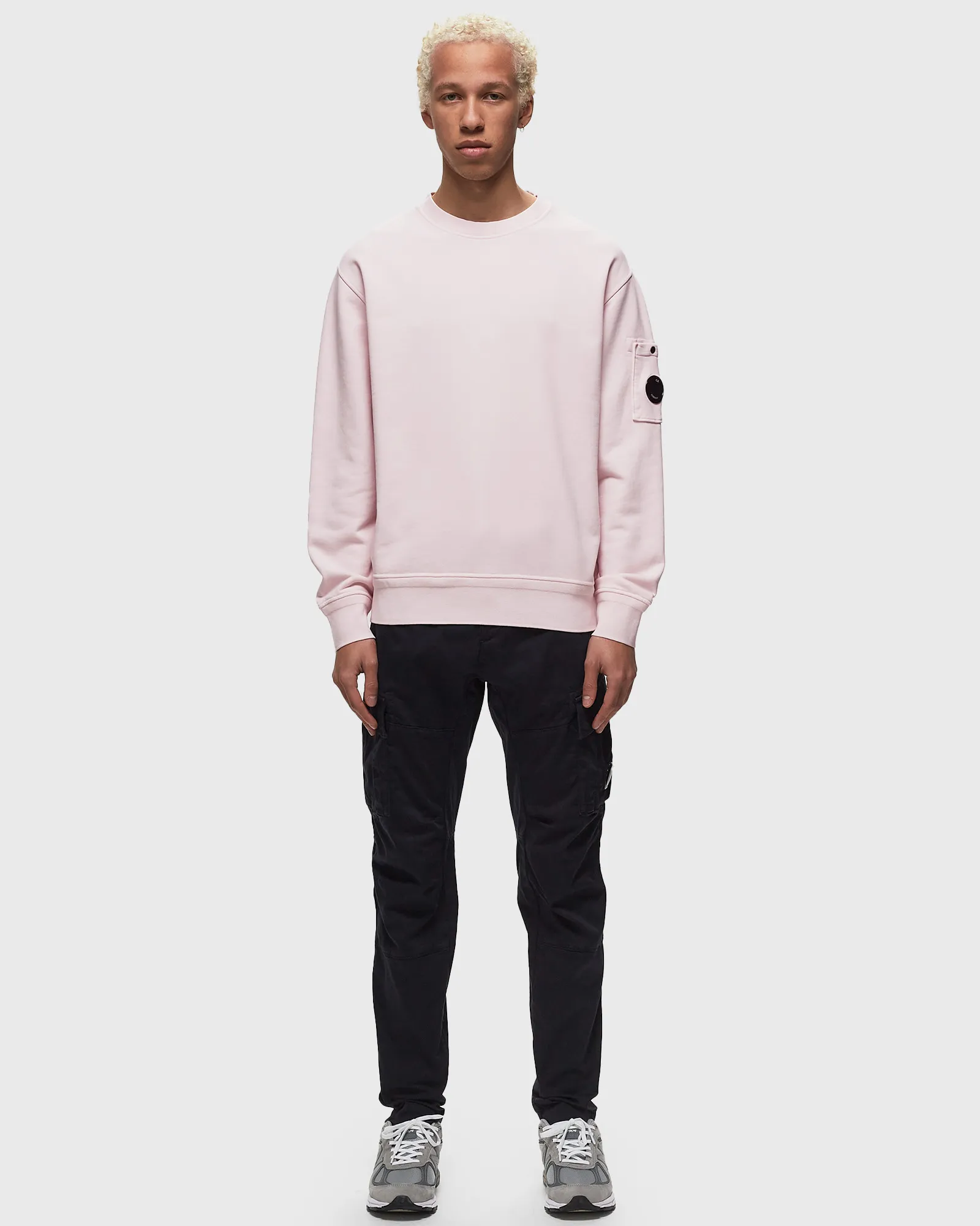 C.P. Company COTTON DIAGONAL FLEECE SWEATSHIRTS - CREWNECK
