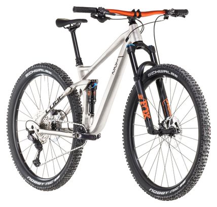 VTT Tout-Suspendu Cube Stereo One22 Race Shimano Deore/Deore XT 12V 27.5'' Argent Raw Metal 2025