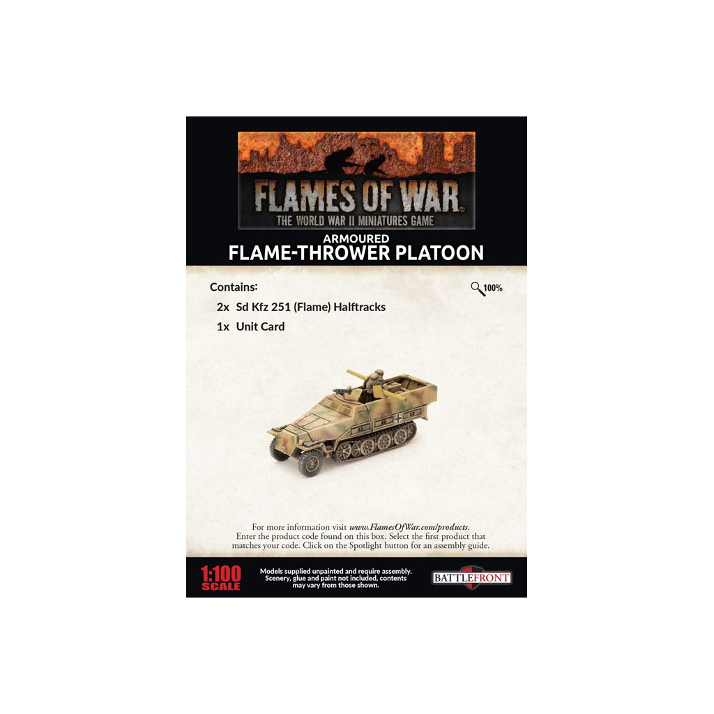 Flames of War - Armoured Flame-thrower Platoon
