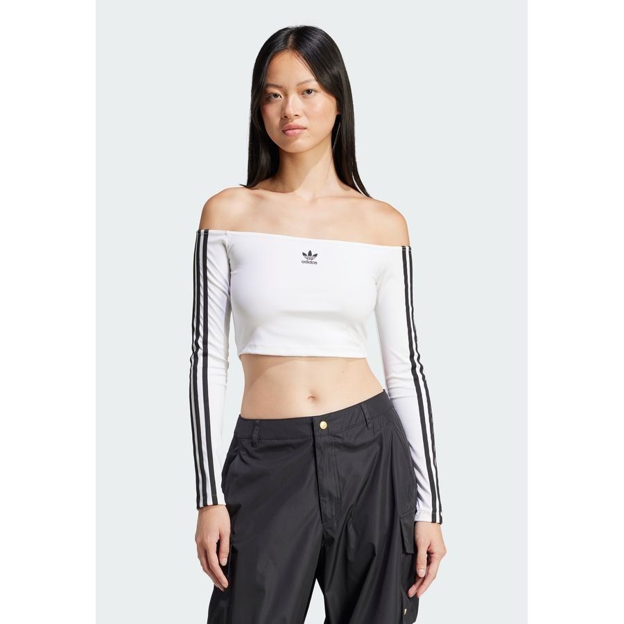 Adidas Original T-shirt manches longues épaules dénudées Adicolor