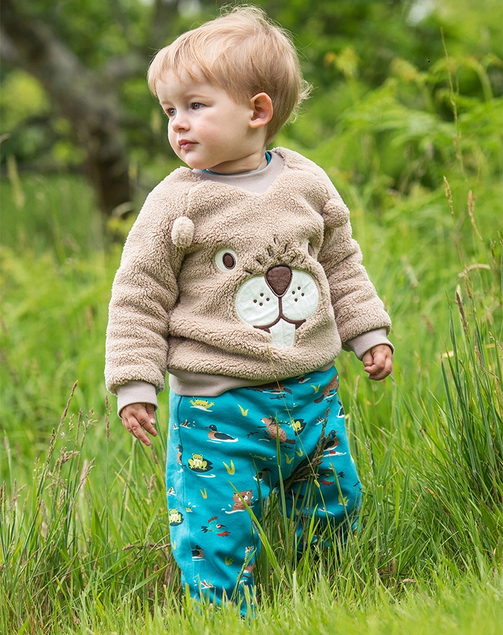 Fleece-Pullover NATIONAL TRUST in twig