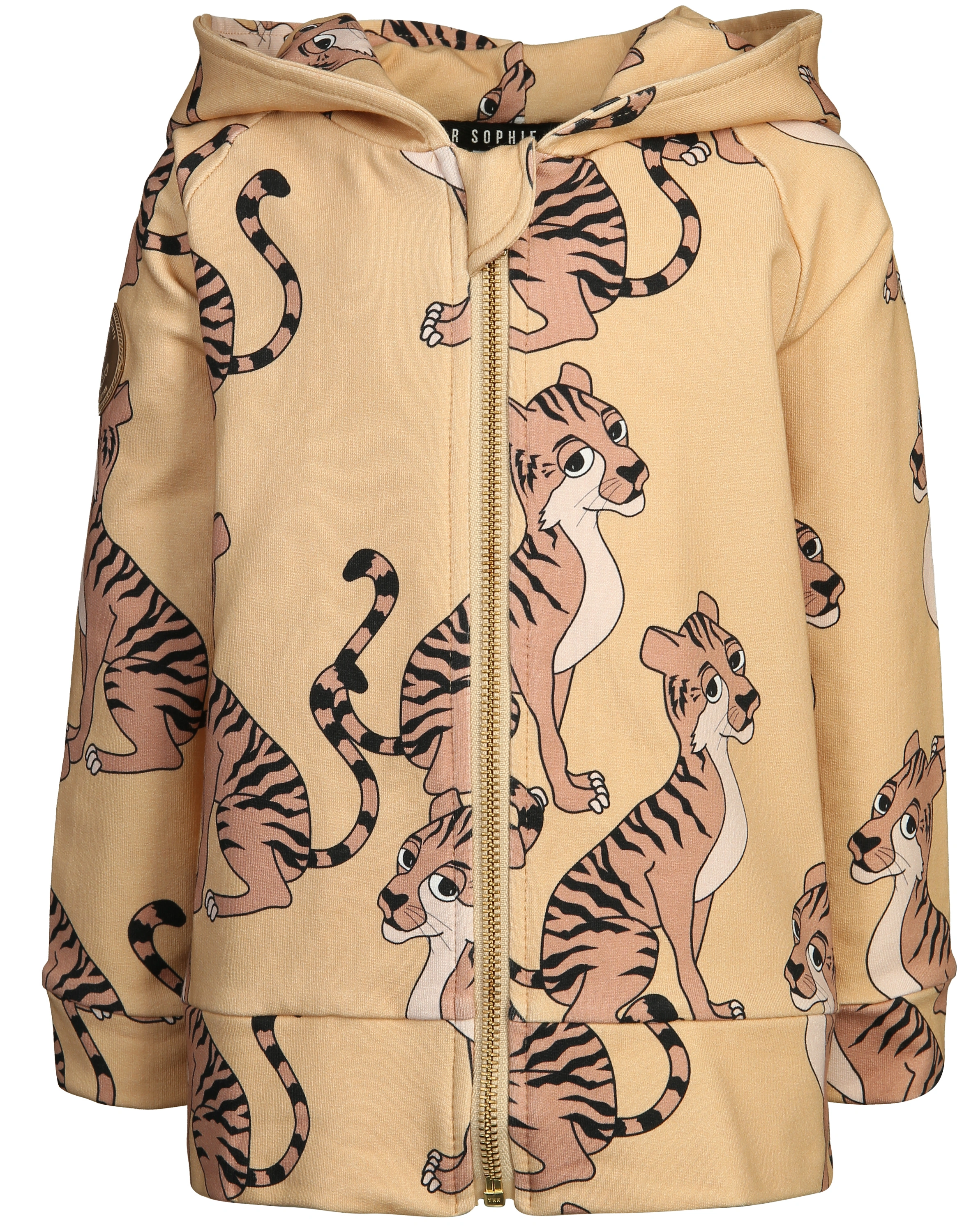 Kapuzen-Sweatjacke TIGER in yellow