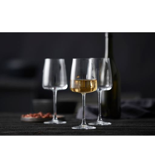 Lyngby Glas Krystal Zero 4-pak Hvidvinsglas, Klar, 43 cl