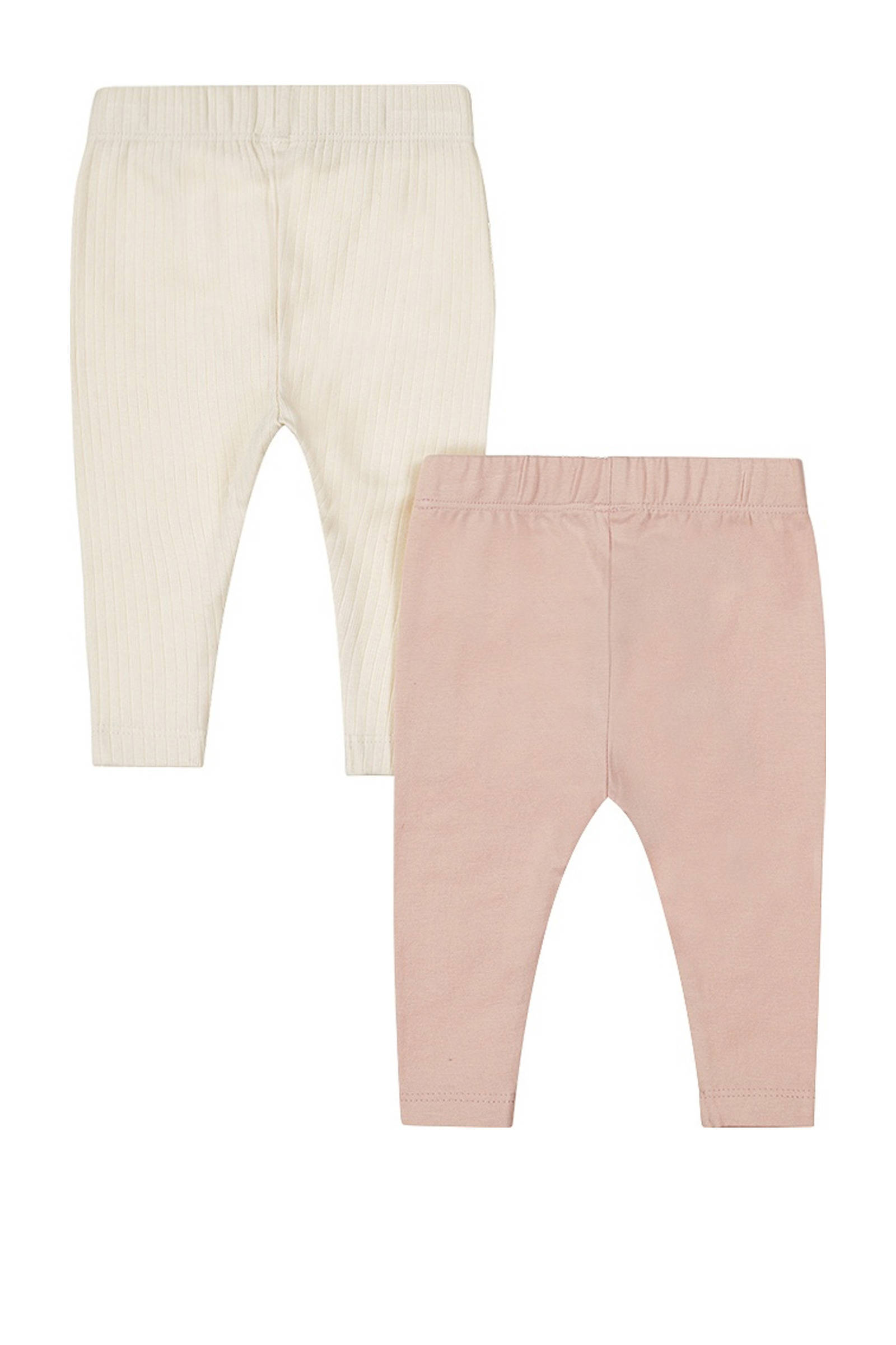Dirkje babybroek - set van 2 roze/ecru