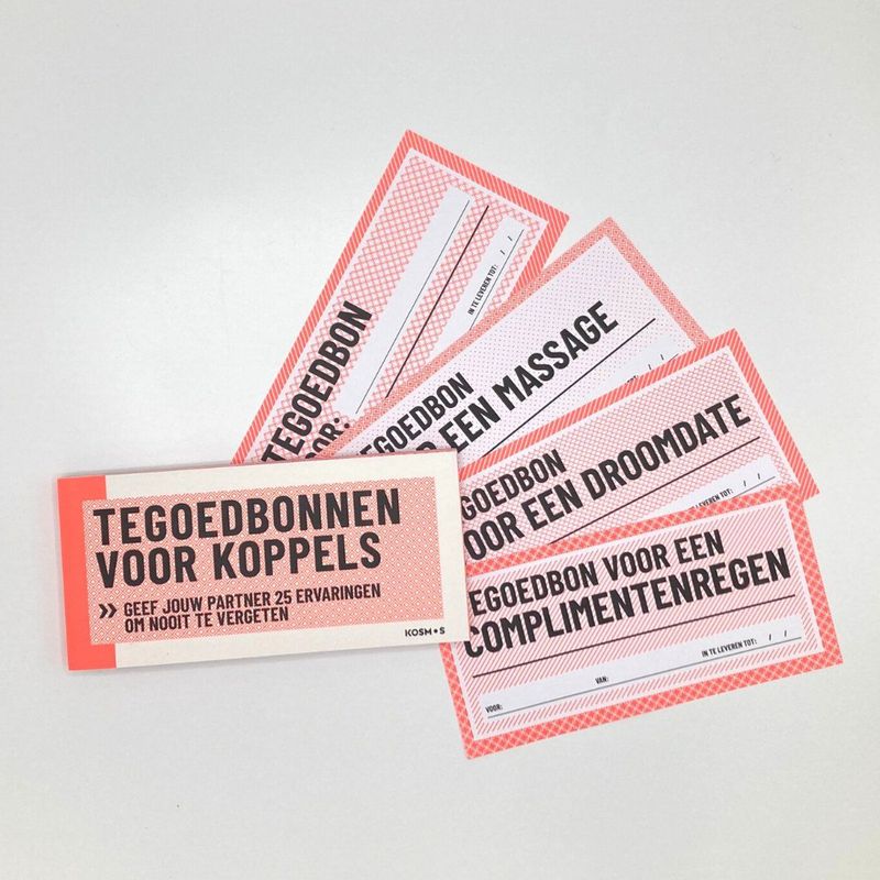 Tegoedbonnen voor koppels - 25 Originele en Grappige Cadeaubonnen - Ervaringen om Nooit te Vergeten