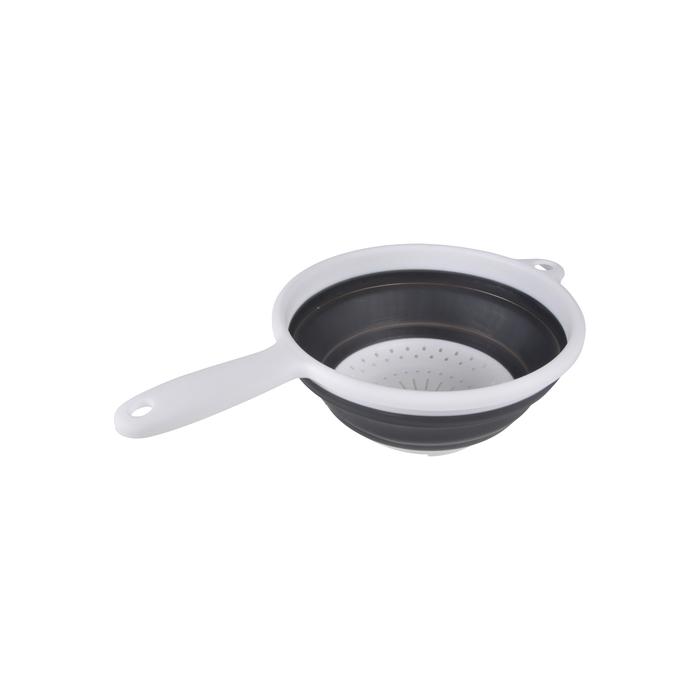 PASSOIRE RETRACTABLE AVEC MANCHE 36X23X9CM BLANC ANTHRACITE