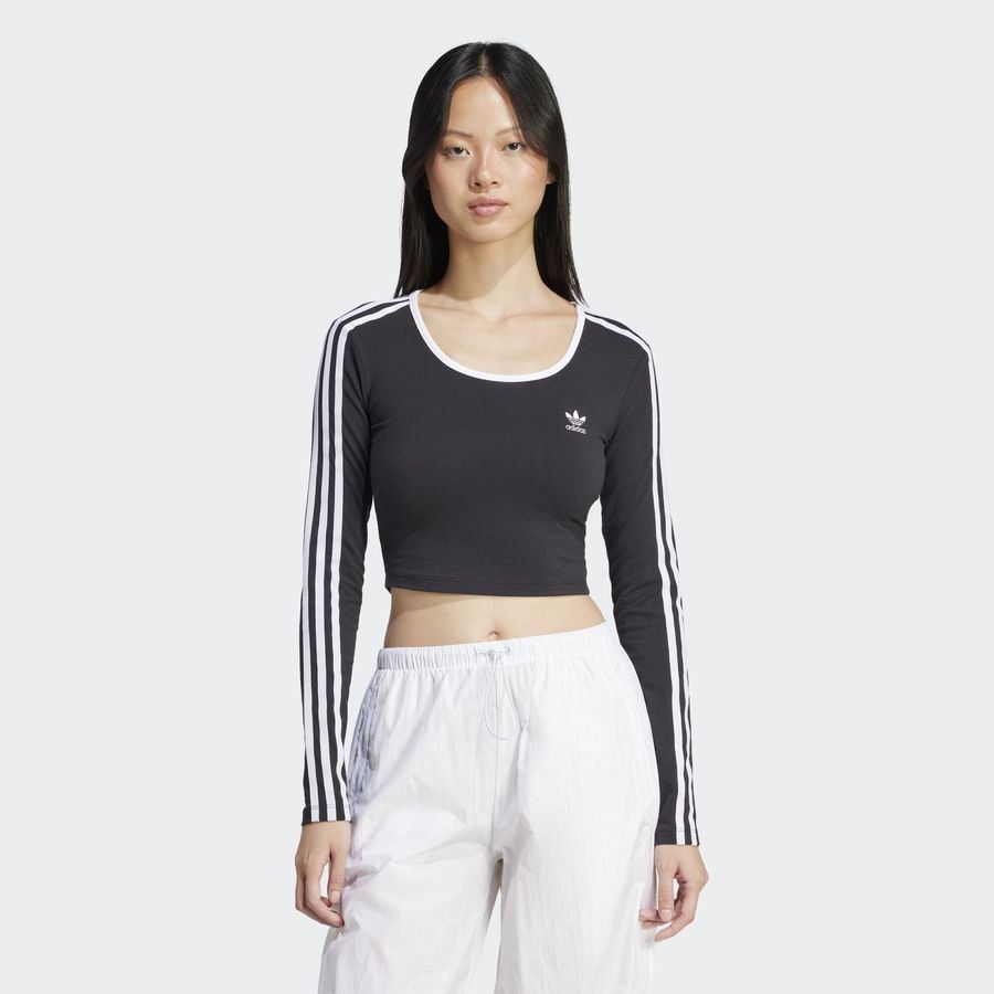 Adidas Original T-shirt court manches longues Adicolor 3 bandes