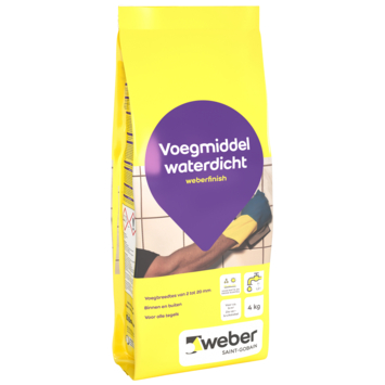 Weber Wand & Vloer voegmiddel lichtgrijs 4 kg