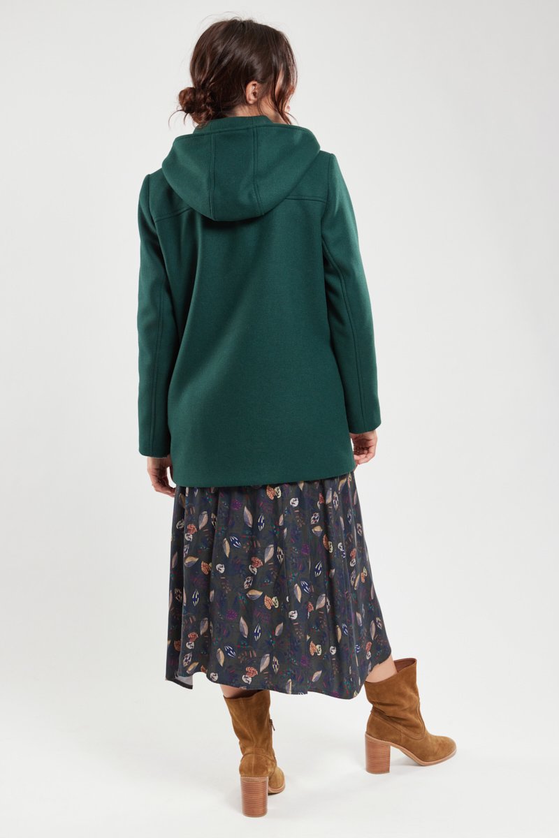 Duffle-coat court - laine