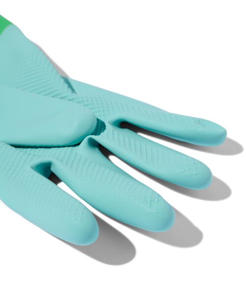 gants de ménage en latex bleus L (8-8,5)