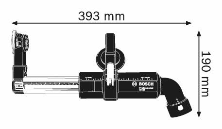 Bosch GDE 16 CYL stofafzuigadapter karton - 1600A001FJ