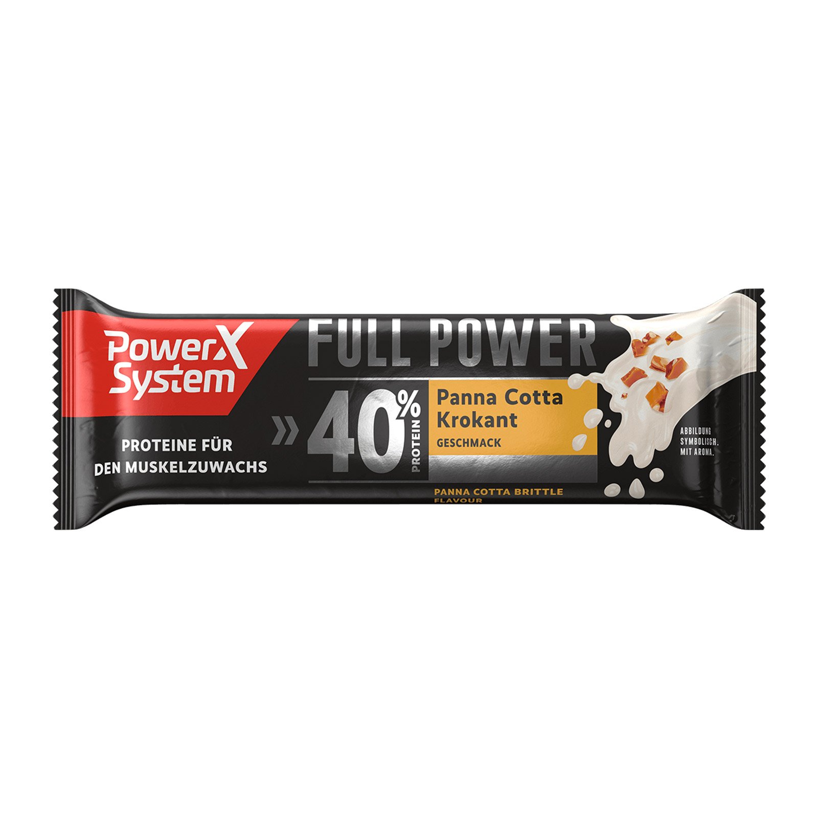 Power System Professional Protein Bar Panna Cotta Krokant