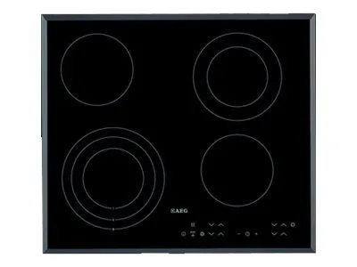 AEG HK634030FB - Keramisk kogeplade - 4 plader - Niche - bredde: 56 cm - dybde: 49 cm - med facetteret ramme