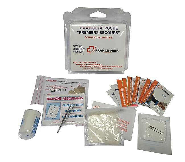 FRANCE NEIR - TROUSSE DE SOIN POCHE PREMIER SECOURS