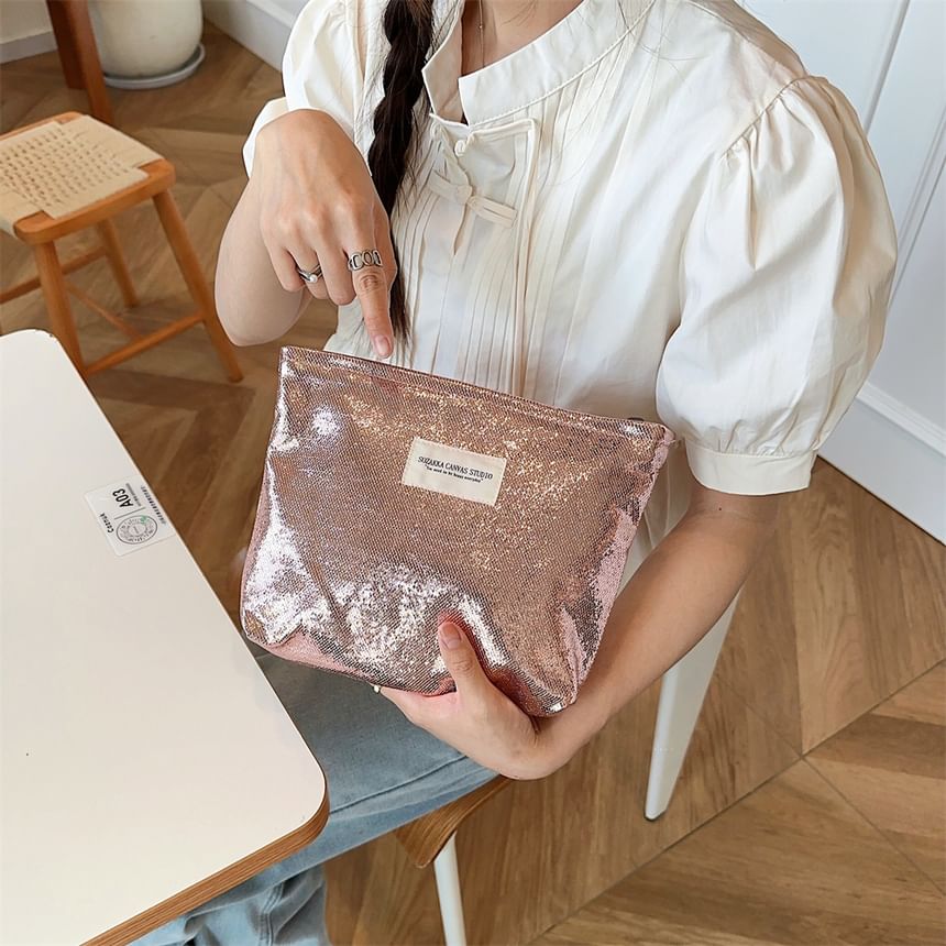Bitabis - Glitter make-uptas met letters en applicaties
