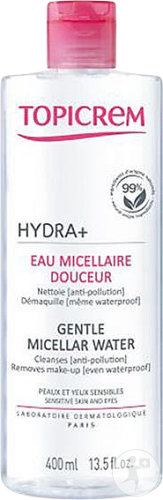 Topicrem Hydra+ Eau Micellaire Douceur Peaux Et Yeux Sensibles Flacon 400ml