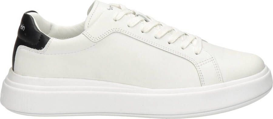 CK Calvin Klein Sneakers van leer met contrastgarnering model 'LACE UP'