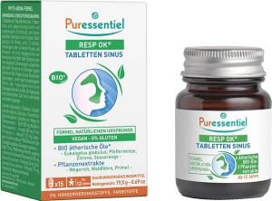 PURESSENTIEL Atemwege Sinus Tabletten, 15 Stück