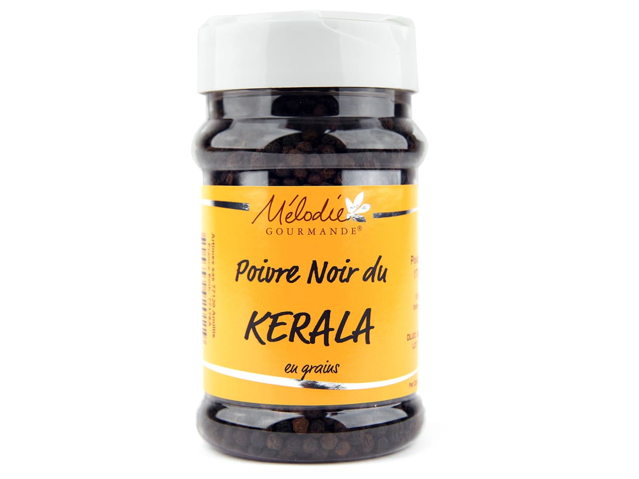 Poivre noir du Kerala - 175 g - Mélodie Gourmande