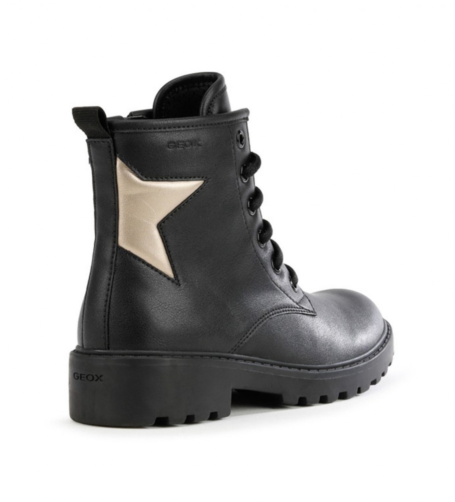 Botas pretas de cano curto GEOX Casey