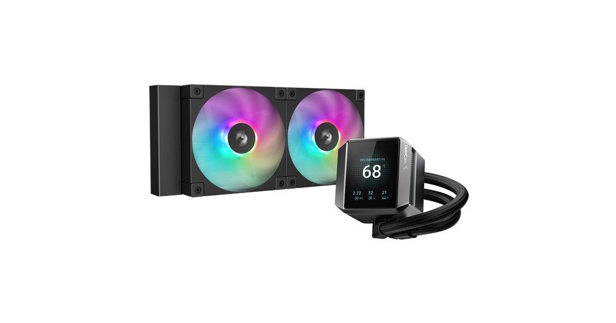 DeepCoolMYSTIQUE 240 ARGB waterkoeling  (Zwart, 4-pins PWM fan-connector)