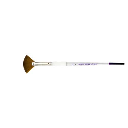 Royal & Langnickel Soft-Grip™ Synthetik-Rotmarderhaarpinsel, SG75FB, Fächer